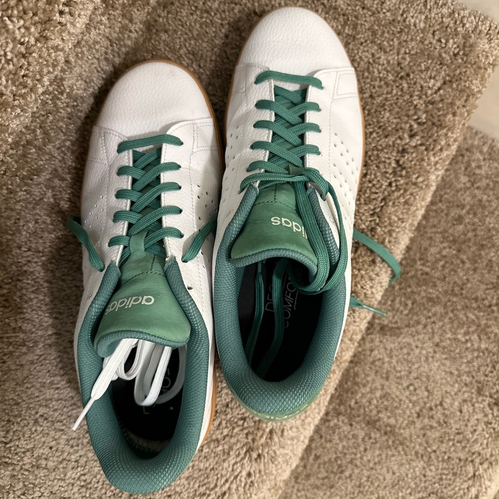 Adidas Teal and White Athletic Shoes Size 11